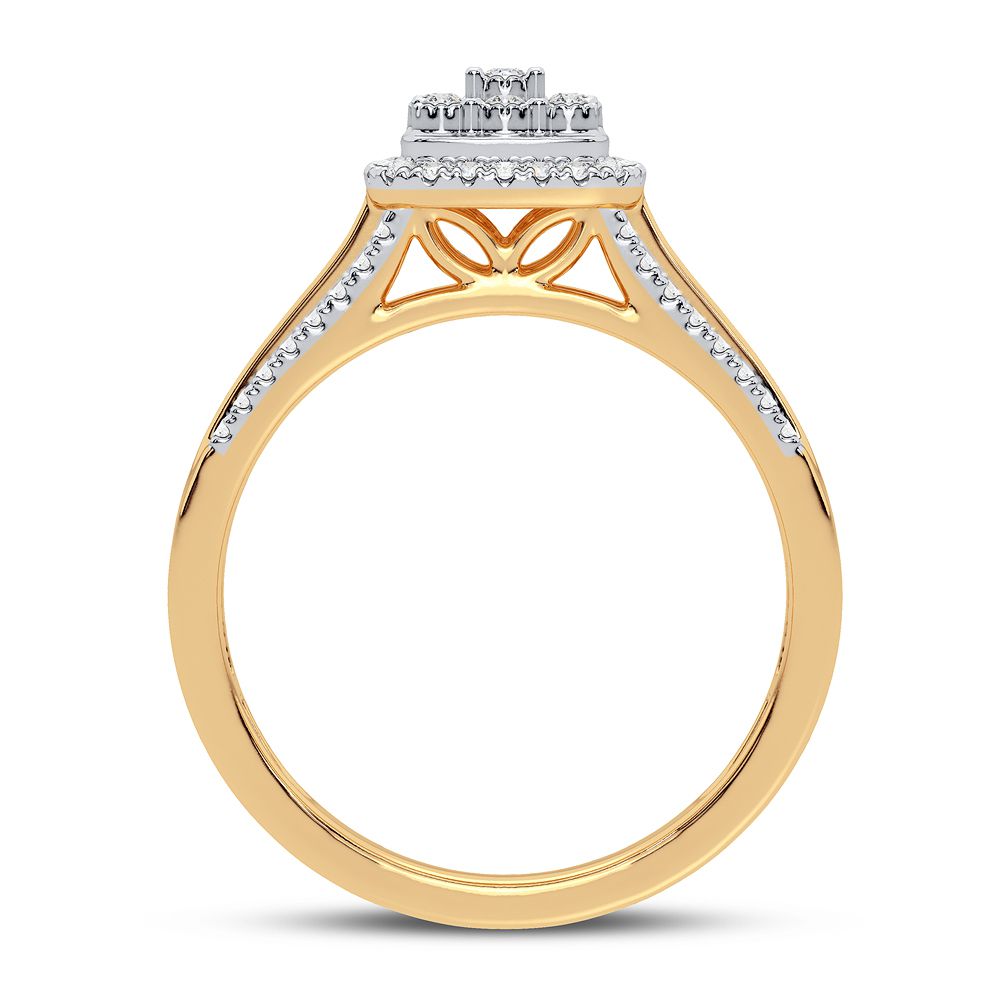 10K 0.17CT DIAMOND RING