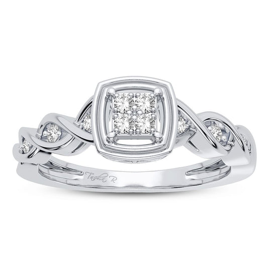 10K 0.13CT DIAMOND RING