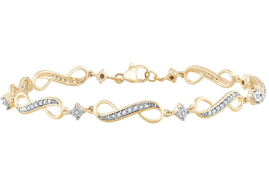 10K 0.25ct Diamond Bracelet