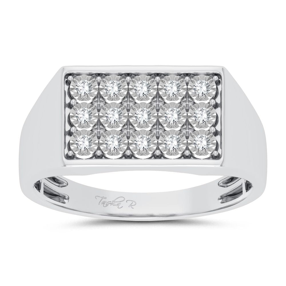 10K 0.20ct Diamond Mens Ring