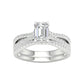 14K 1.40CT Lab Grown Bridal Set