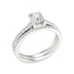 14K 1.50CT Certified Lab Grown Diamond Bridal Set