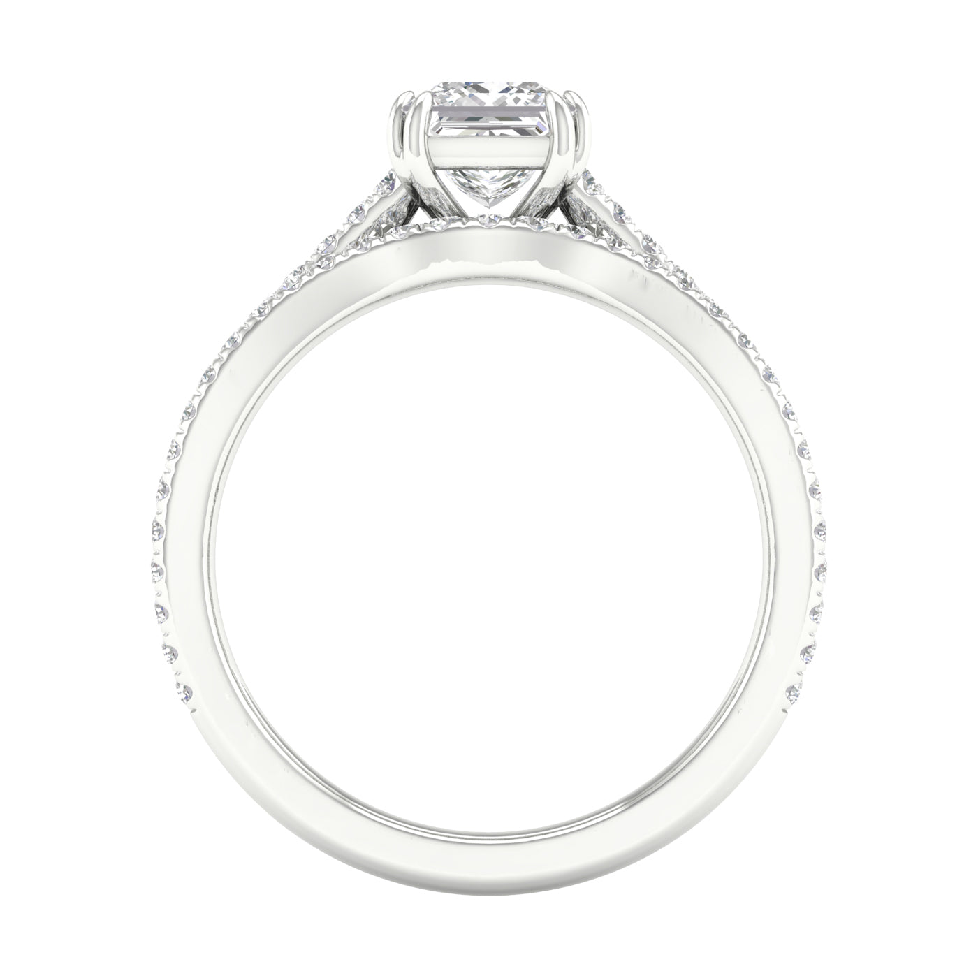 Certified Lab Grown 14K 1.65CT Diamond Bridal Set