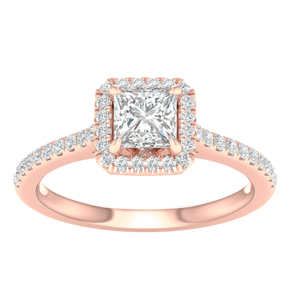 14K 1.25CT  Lab Grown Diamond Engagement Ring