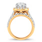 14K 5.00CT Certified Lab Grown Diamond Bridal Ring