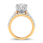 14K 5.00CT Certified Lab Grown Diamond Bridal Ring