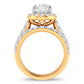 14K 5.00CT Certified Lab Grown Diamond Bridal Ring