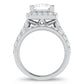 14K 5.00CT Certified Lab Grown Diamond Bridal Ring