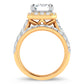 14K 5.00CT Certified Lab Grown Diamond Bridal Ring