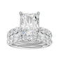 14K 6.00CT Certified Lab Grown Diamond Bridal Set