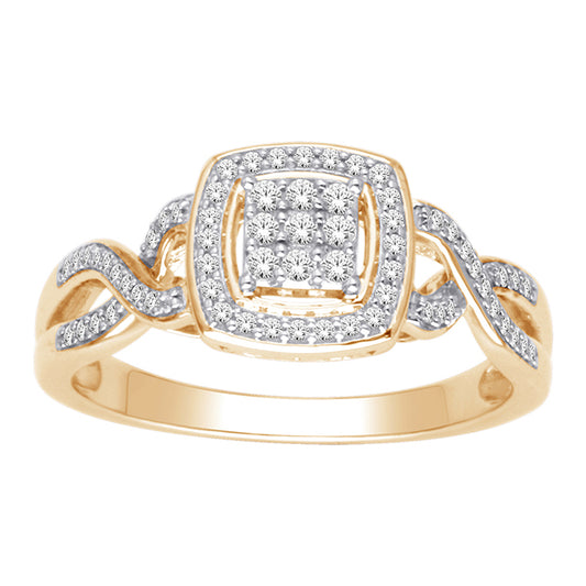 10K 0.25CT D-LADIES RINGS