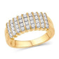 10 Karat White Gold 0.75 Carat Diamonds Classic Men's Ring-0629828-WG