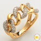 14KY 0.85CTW DIAMOND MIAMI CUBAN MENS RING