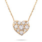 14KY 0.85CTW DIAMOND HEART NECKLACE