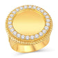 10 Karat All Yellow Gold 1.64 Carat Diamonds Round Men's Ring-0326038-ALY