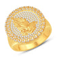 10 Karat All Yellow Gold 0.45 Carat Diamonds Fashion Men's Ring-0325620-ALY