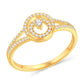 10 Karat All Yellow Gold 0.20 Carat Diamonds Fashion Ladies Ring-0225657-ALY