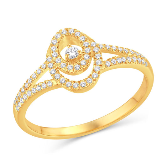 10 Karat White Gold 0.20 Carat Diamonds Fashion Ladies Ring-0225658-WG