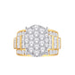 10 Karat Yellow Gold 3.00 Carat Diamonds Oval Ladies Ring-0226251-YG