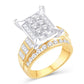 10 Karat White Gold 1.90 Carat Diamonds Rectangle Ladies Ring-0226972-WG