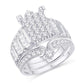 10 Karat Yellow Gold 1.50 Carat Diamonds Cushion Bridal Ring-0526148-YG